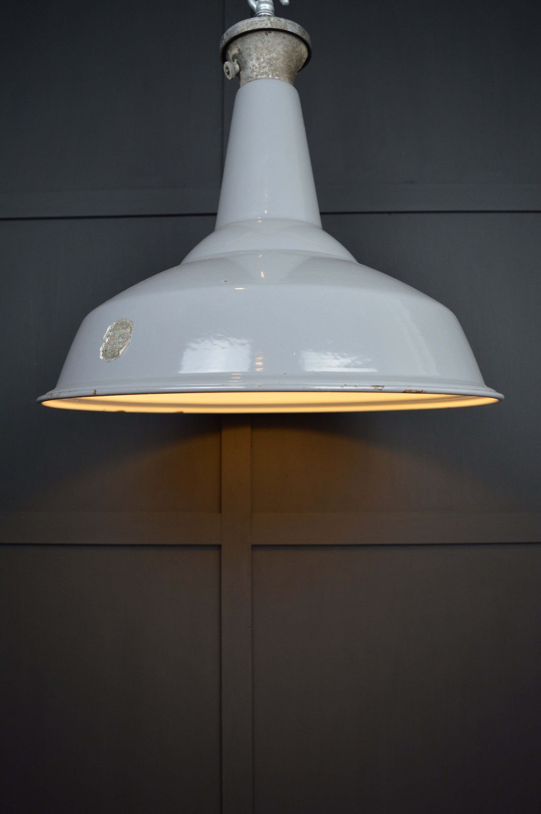 140.0 Vintage Xl Benjamin Industrial Enamel Lights photo