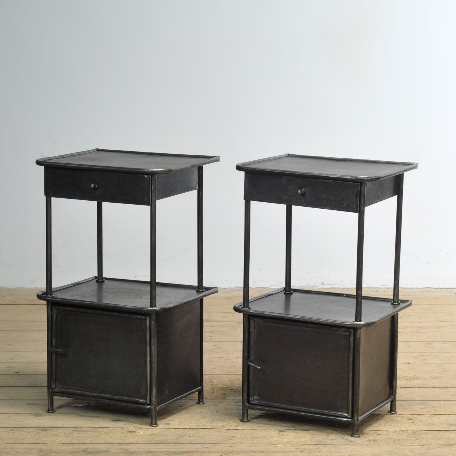 Set Of Iron Bedside Tables, 1910s photo furniture