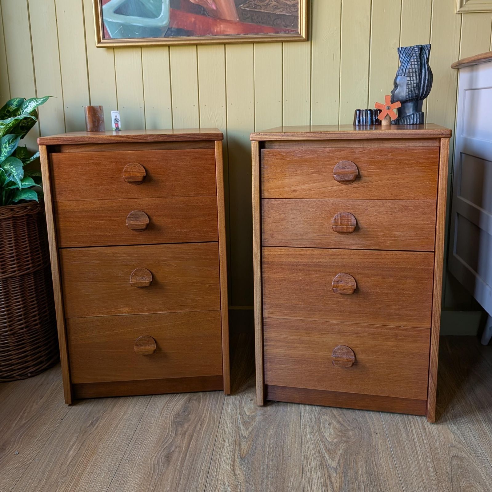 Pair Of Stag Cantata Bedsides, 1960s