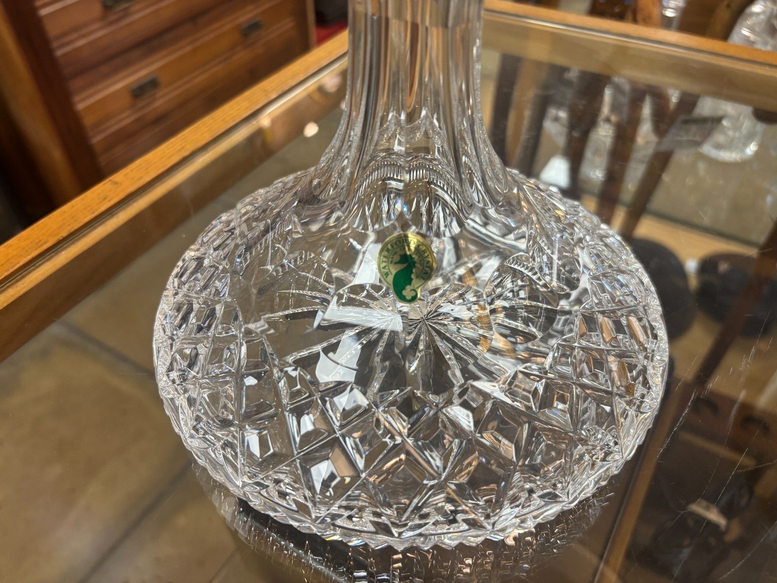 Waterford Crystal Lismore Ships Decanter With Stopper photo Home Decor
