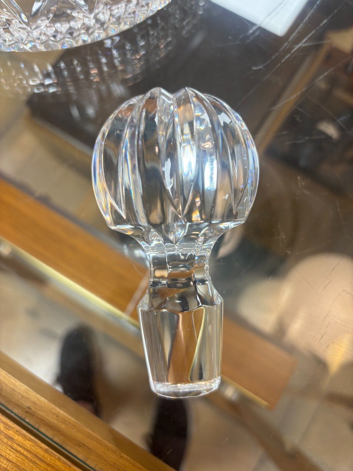 photo for sale Waterford Crystal Lismore Ships Decanter With Stopper