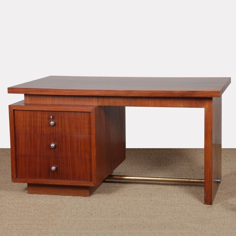 Modernist Wooden Desk, Dating From The 1940s