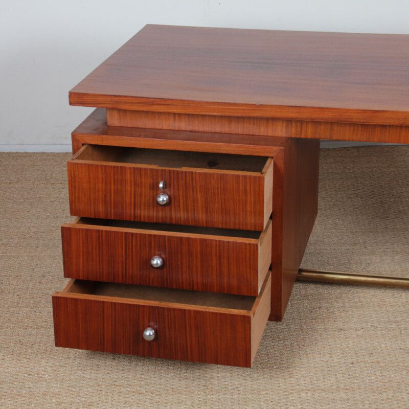 Modernist Wooden Desk, Dating From The 1940s photo for sale