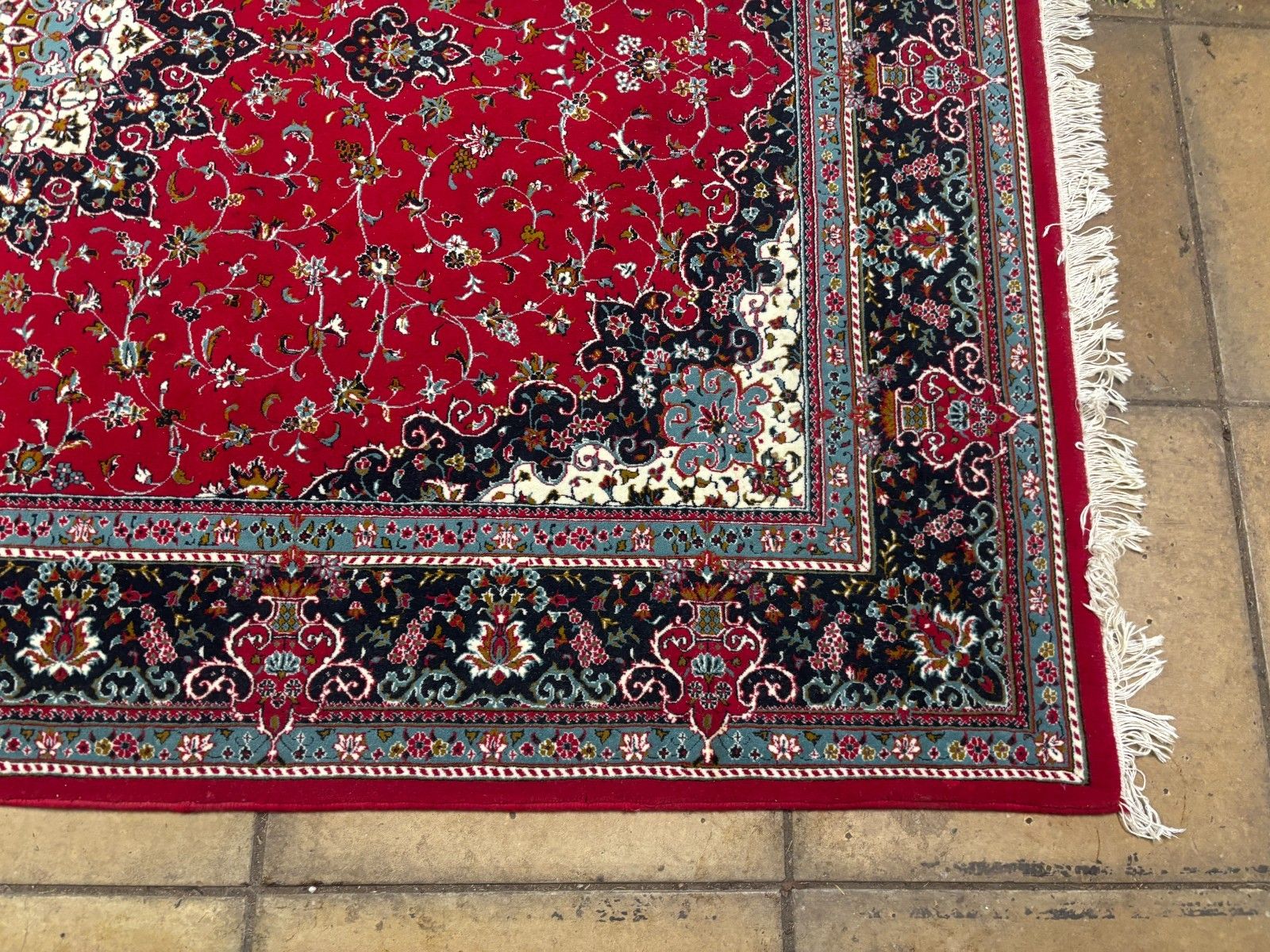 photo for sale 1990's Handmade Hand Knotted Shahin Large Rug