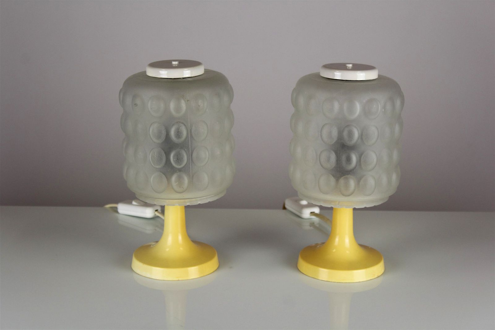 Pair Of Space Age Table Lamps By Elektroinstala Děčín, Czechoslovakia, 1970s photo furniture