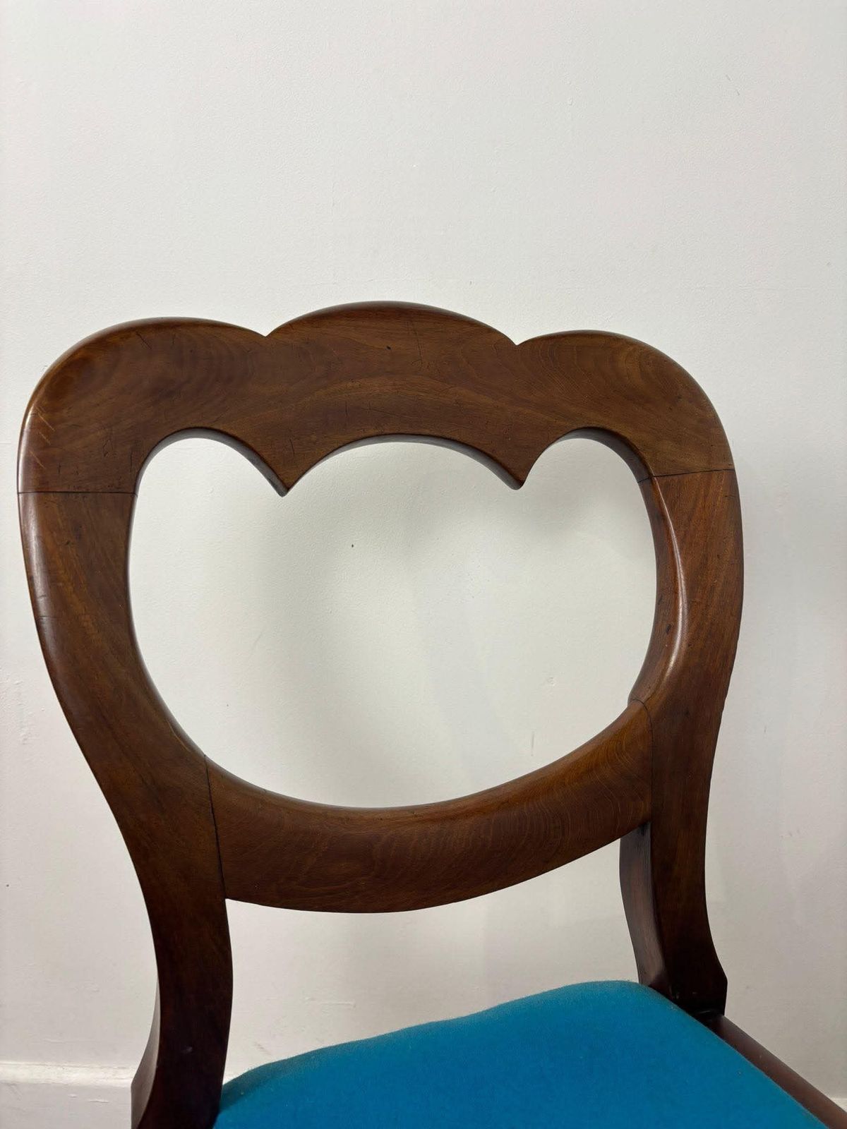 photo for sale Victorian Pair Of Mahogany Balloon Back Chairs