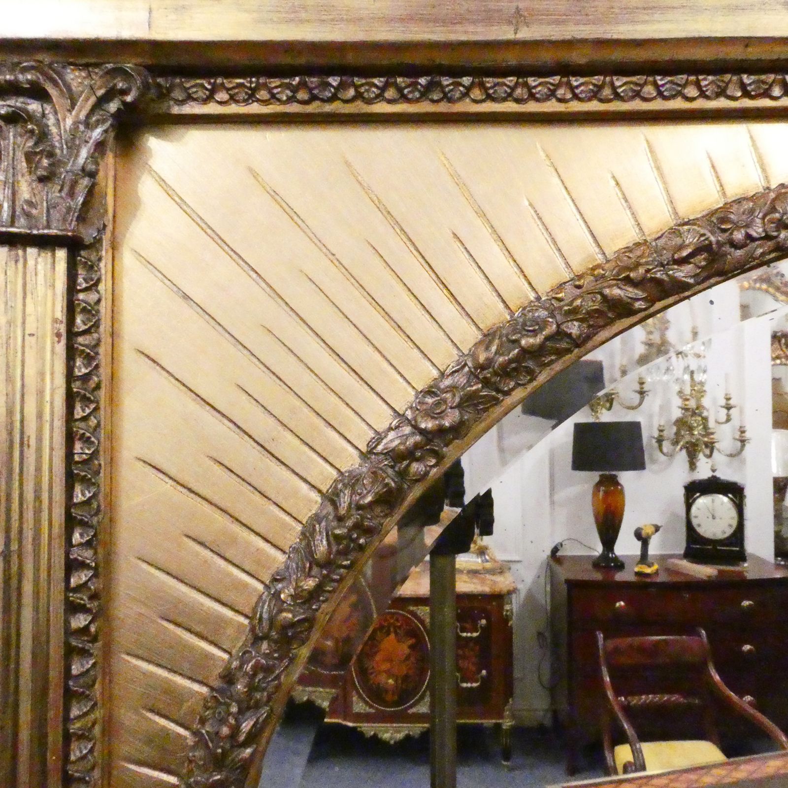 Victorian Gilt Overmantel Wall Mirror In The Regency Style photo Home Decor