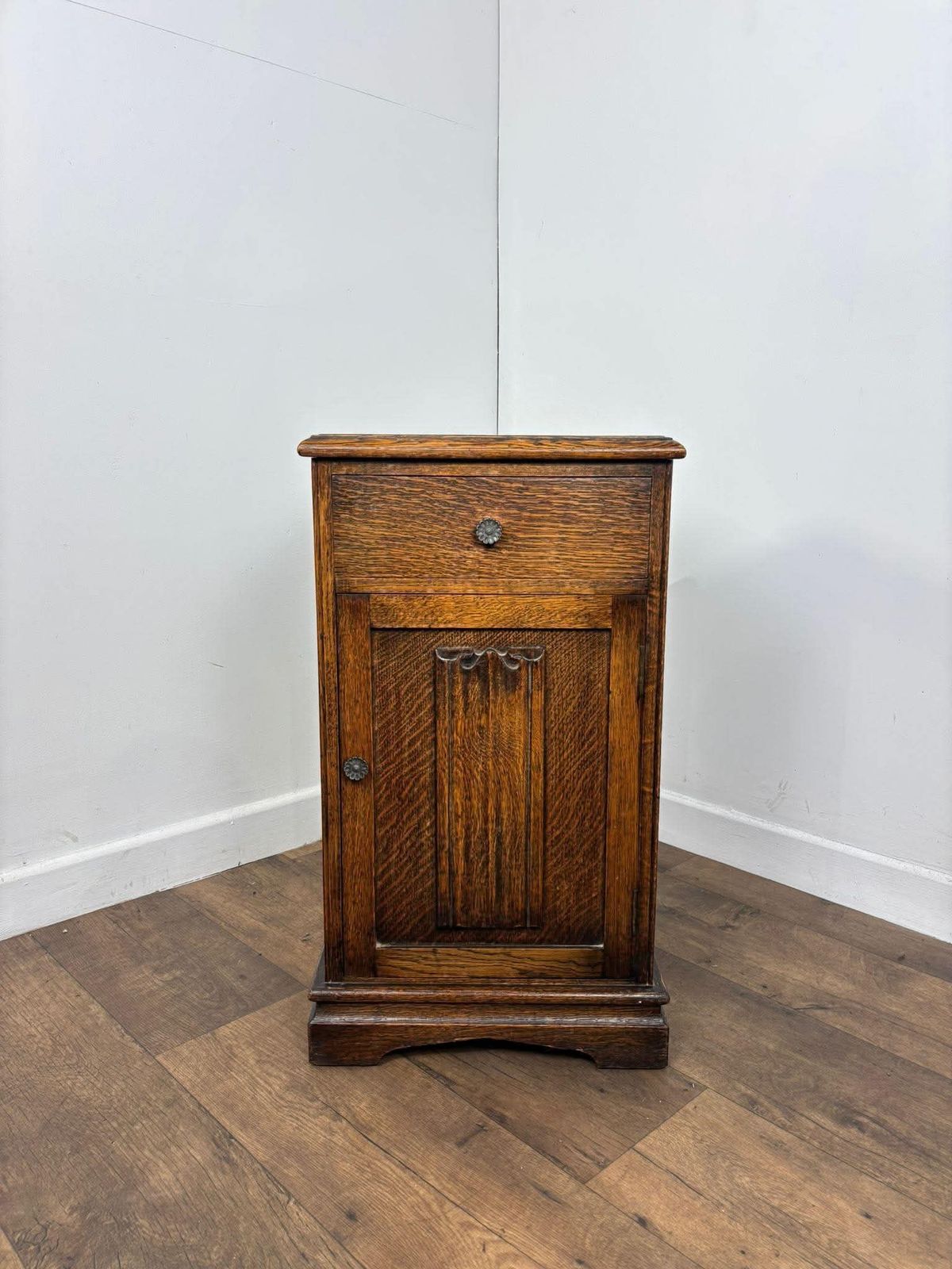 Vintage Oak Bedside Cabinet, Late 20th Century