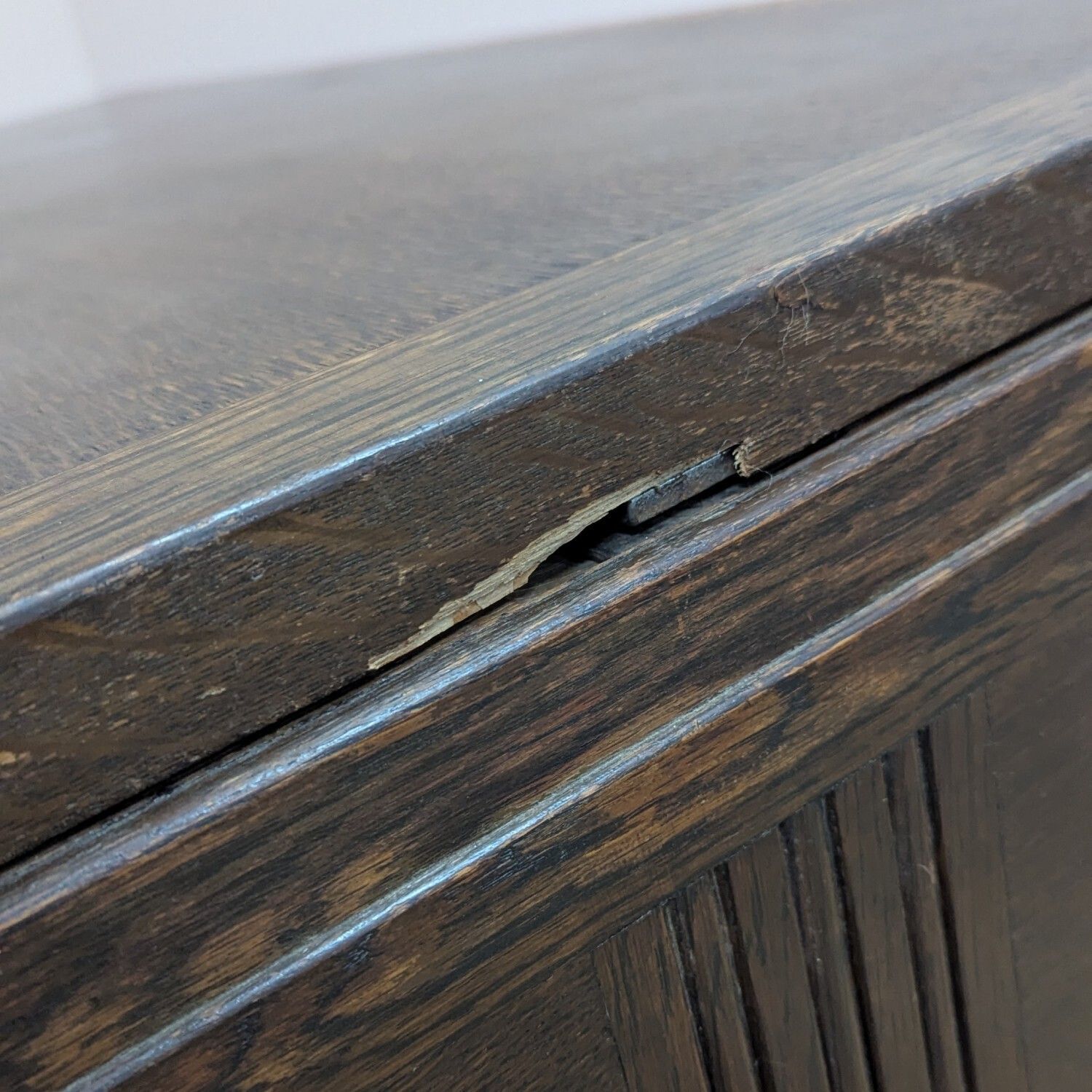Large Antique Early 20th Century Dark Oak Pedestal Desk photo furniture
