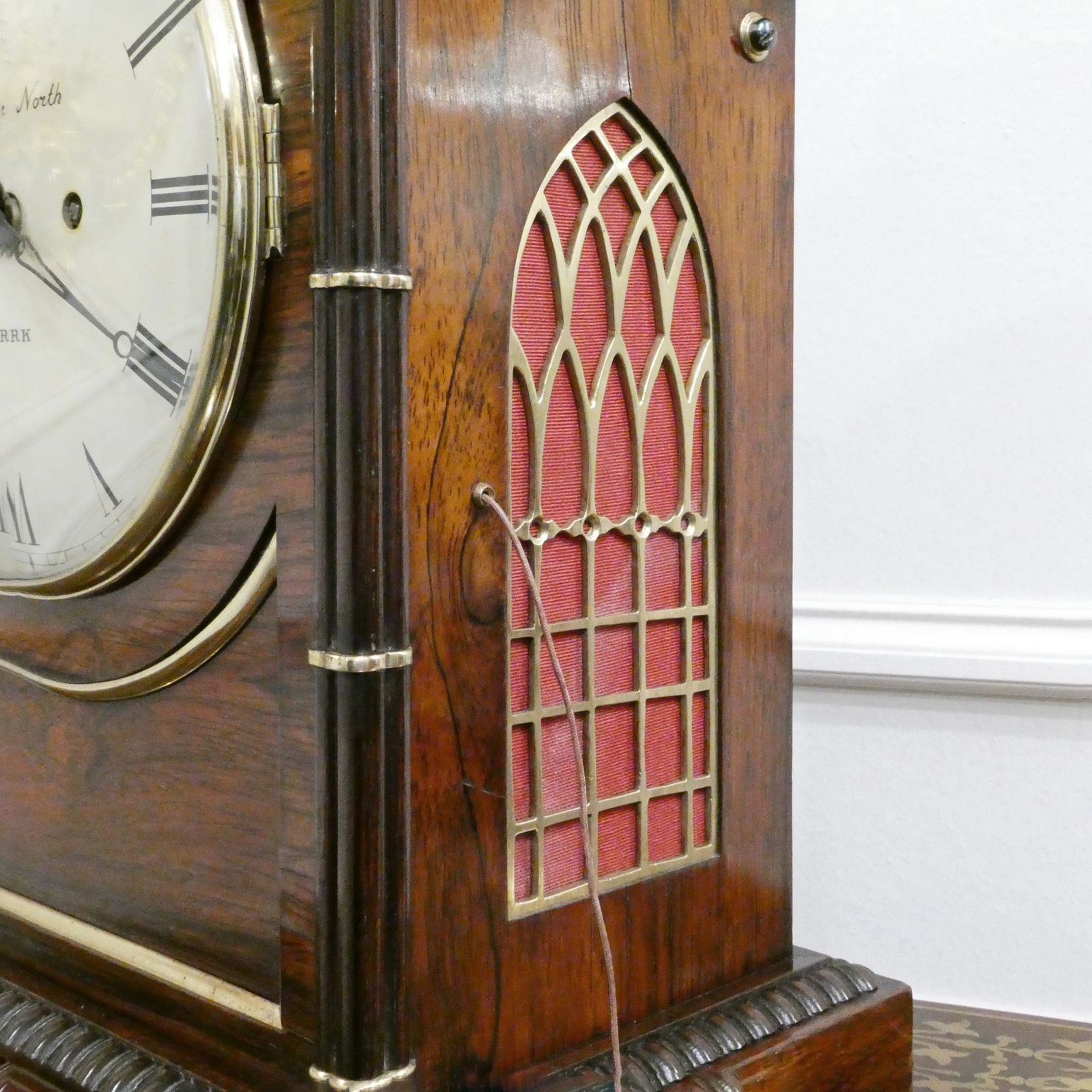 Home Decor William IV Rosewood Gothic Revival Bracket Clock By Barber & North Of York photo