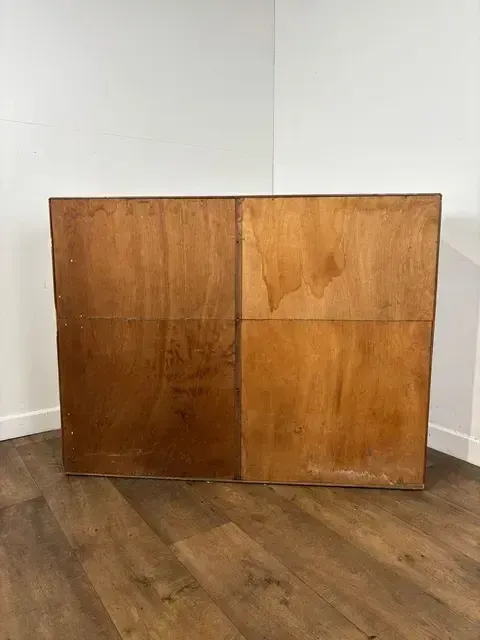 photo for sale Mid Century Teak Glazed Bookcase