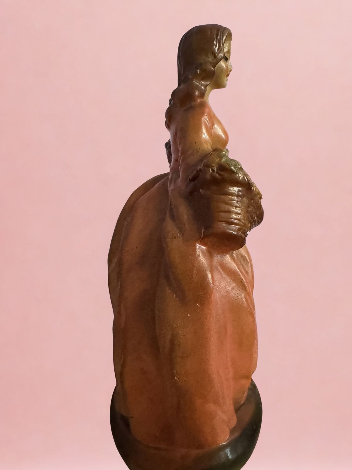 Vintage 1930s Chalkware Crinoline Lady Figurine (19cm) photo buy
