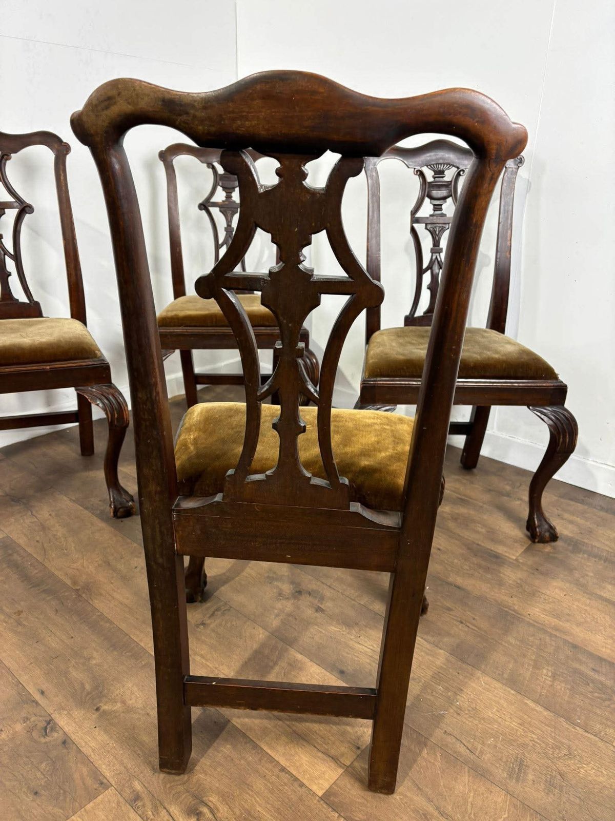 photo vinterior Victorian Set Of Four Mahogany Dining Chairs