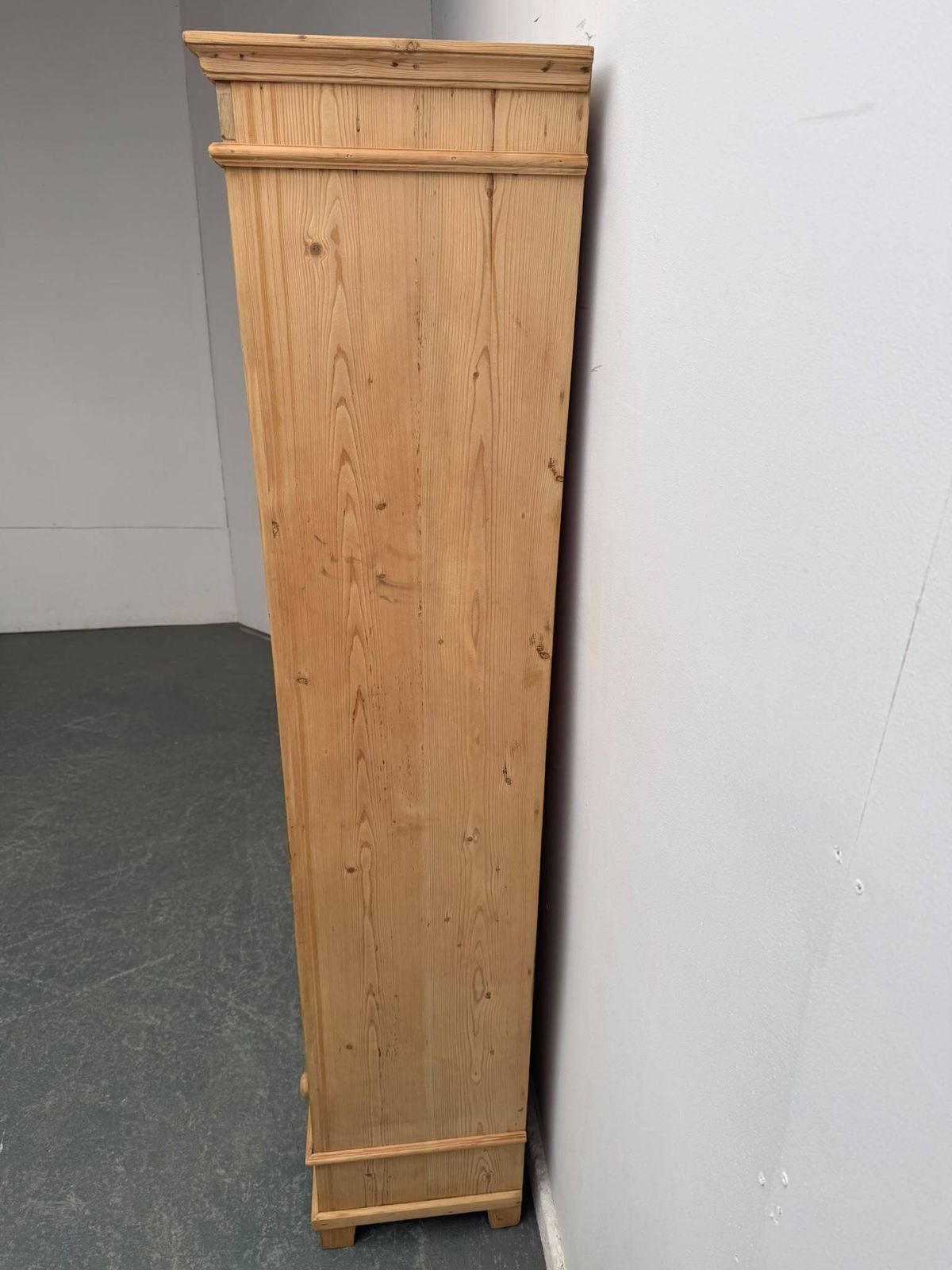 A Fantastic Victorian Pine Glazed Bookcase Cabinet To Wax / Paint photo Furniture