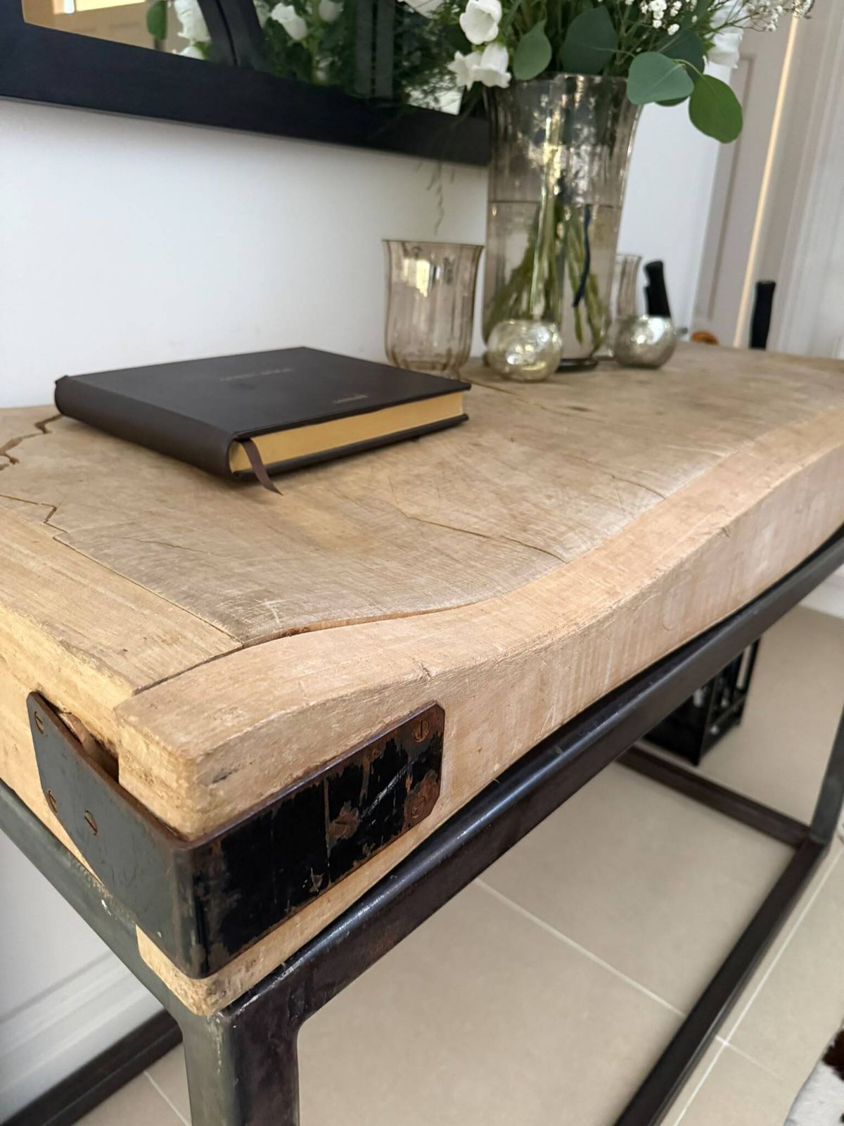 Butcher Block Console photo for sale