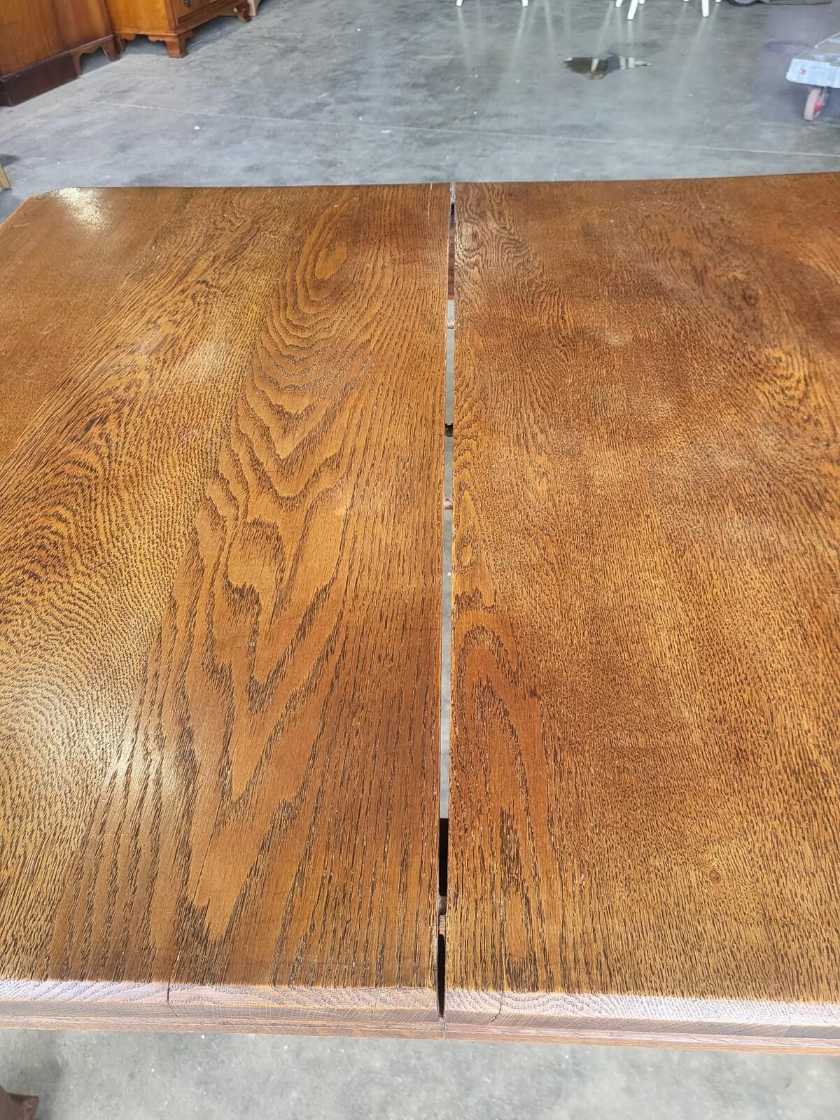 345.0 Antique Edwardian Oak Extending Dining Table Seat 8 photo