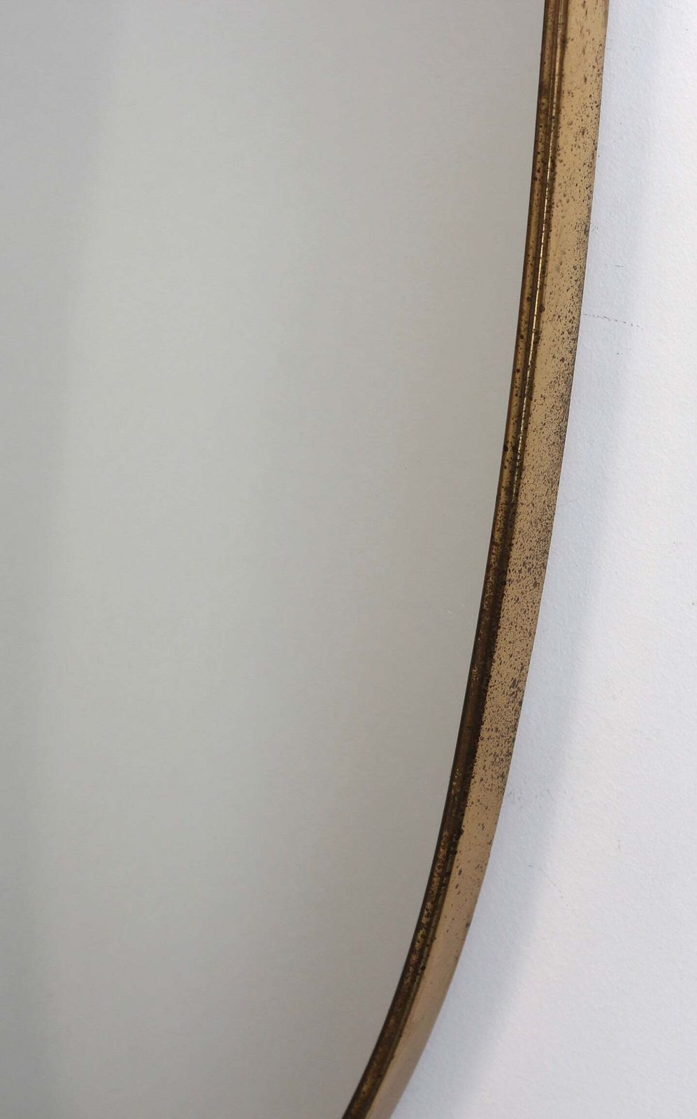 Home Decor Vintage Italian Wall Mirror With Brass Frame (Circa 1960s) photo