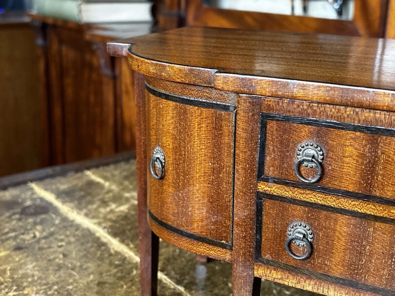Miniature Georgian Sideboard Jewellery Box Apprentice Piece, Superb Quality. photo Furniture