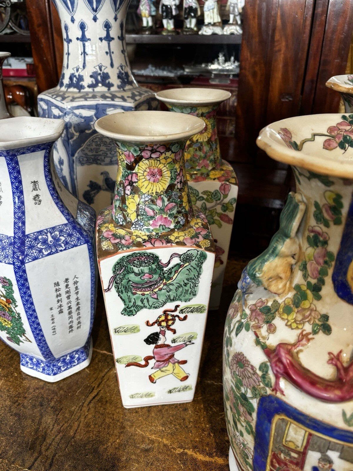 Collection Of Old Oriental Vases. photo for sale