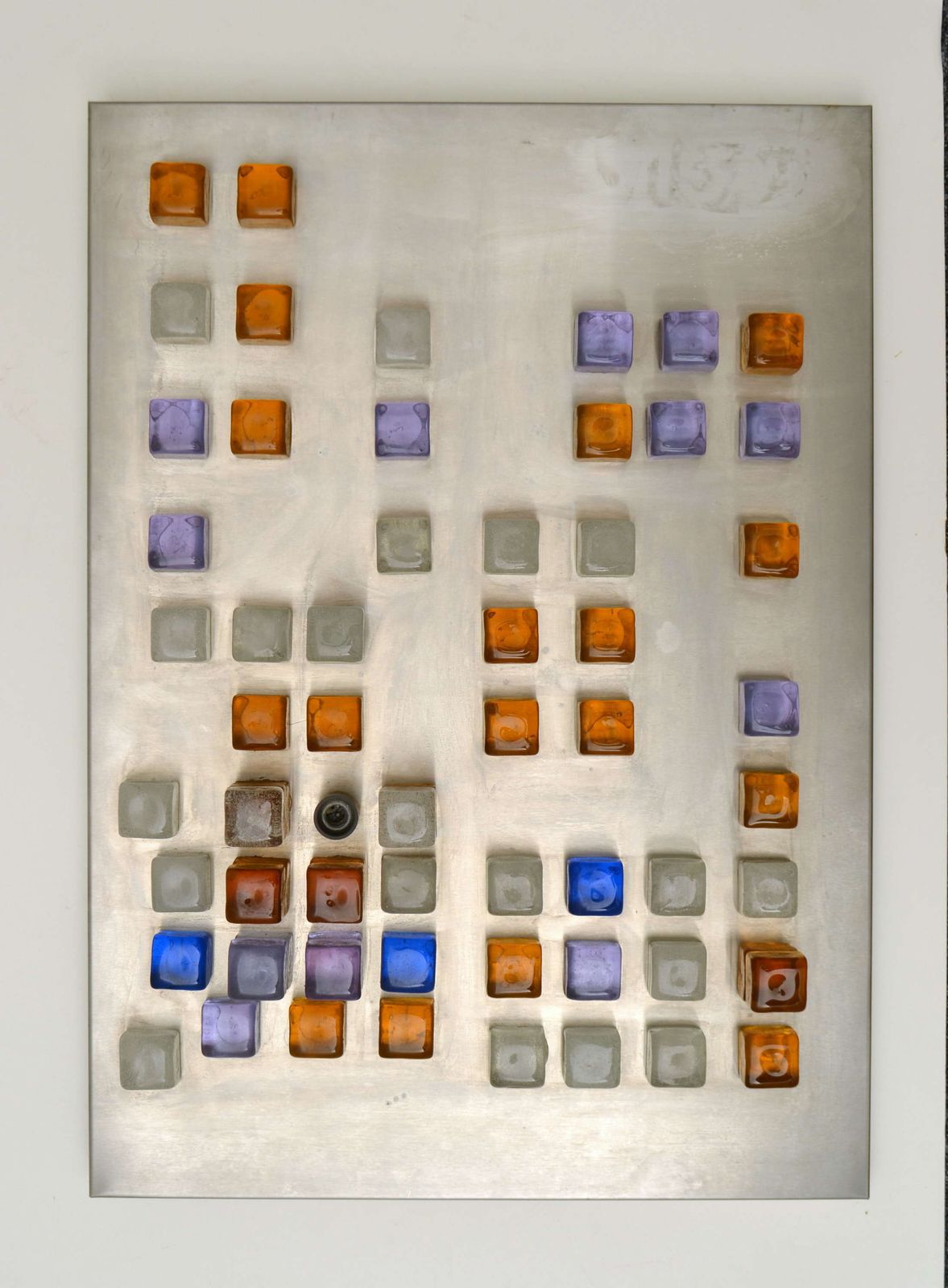 photo furniture Poliarte Wall Art, Light, Glass Cubes, Stainless Steel By Albano Poli