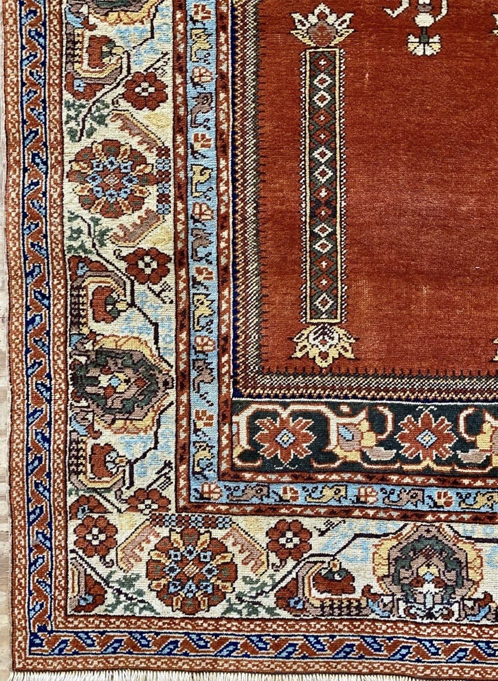 Vintage Romanian Ushak Design Rug 186x119 photo vinterior