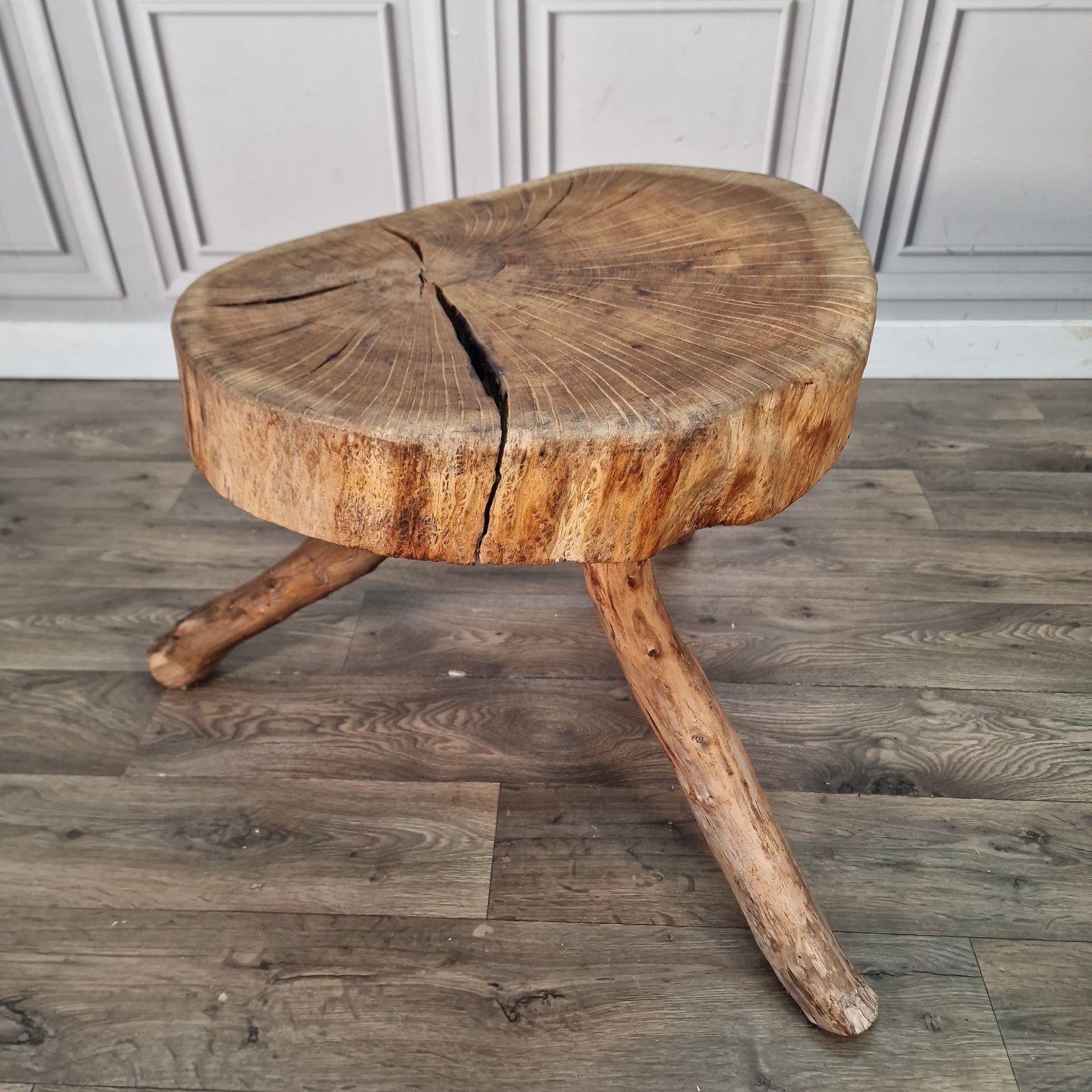 Rustic Tree Coffee Table Solid Hardwood Live Edge Trunk Root Branch Base Wood photo furniture