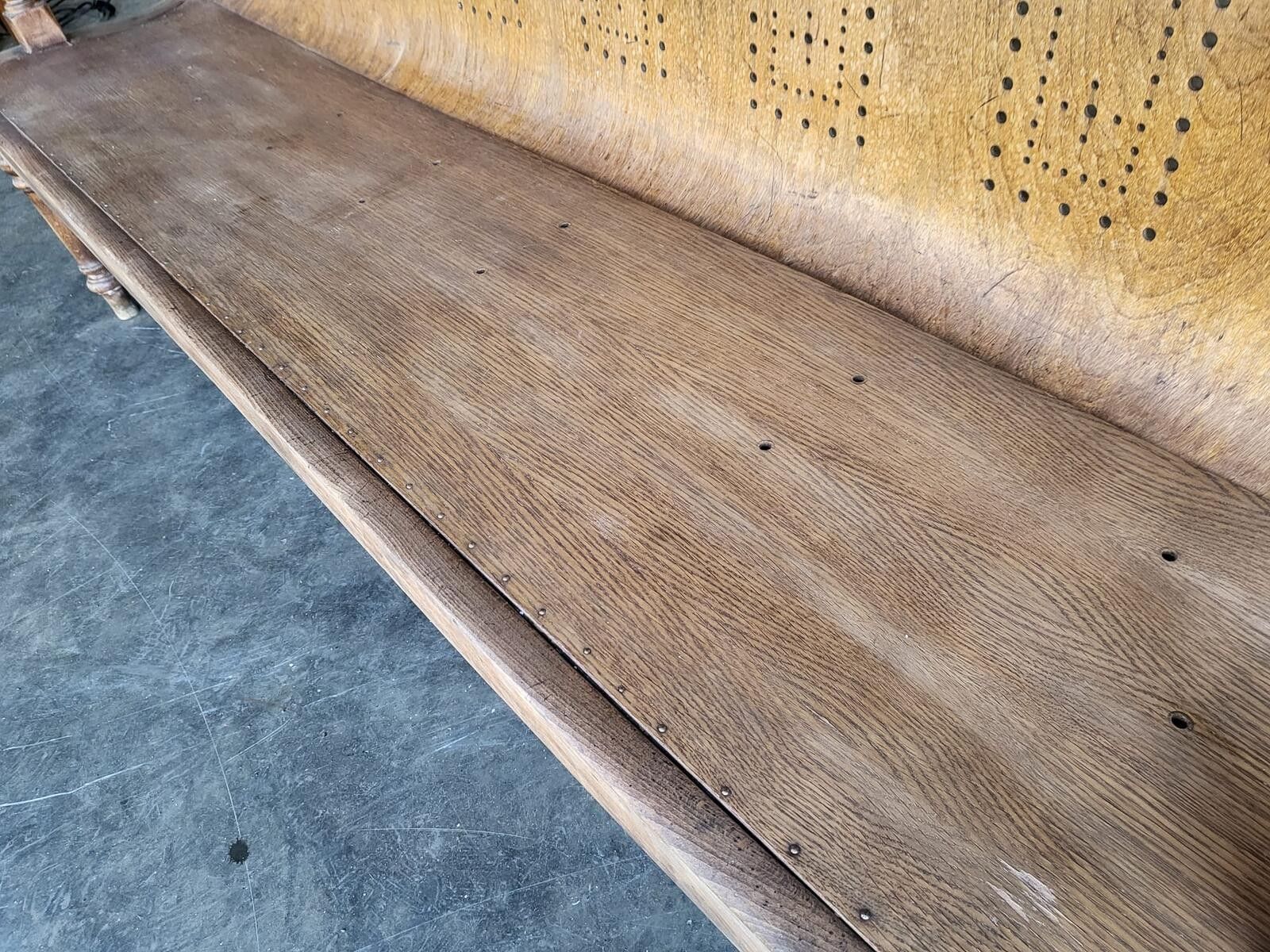 Antique Arts And Crafts Bentwood Church Pub Bench Seat photo buy