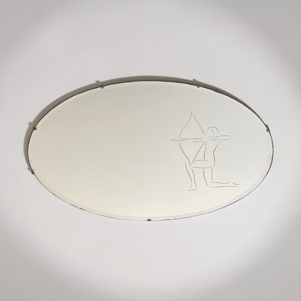 Art Deco Archer Mirror, 1930s
