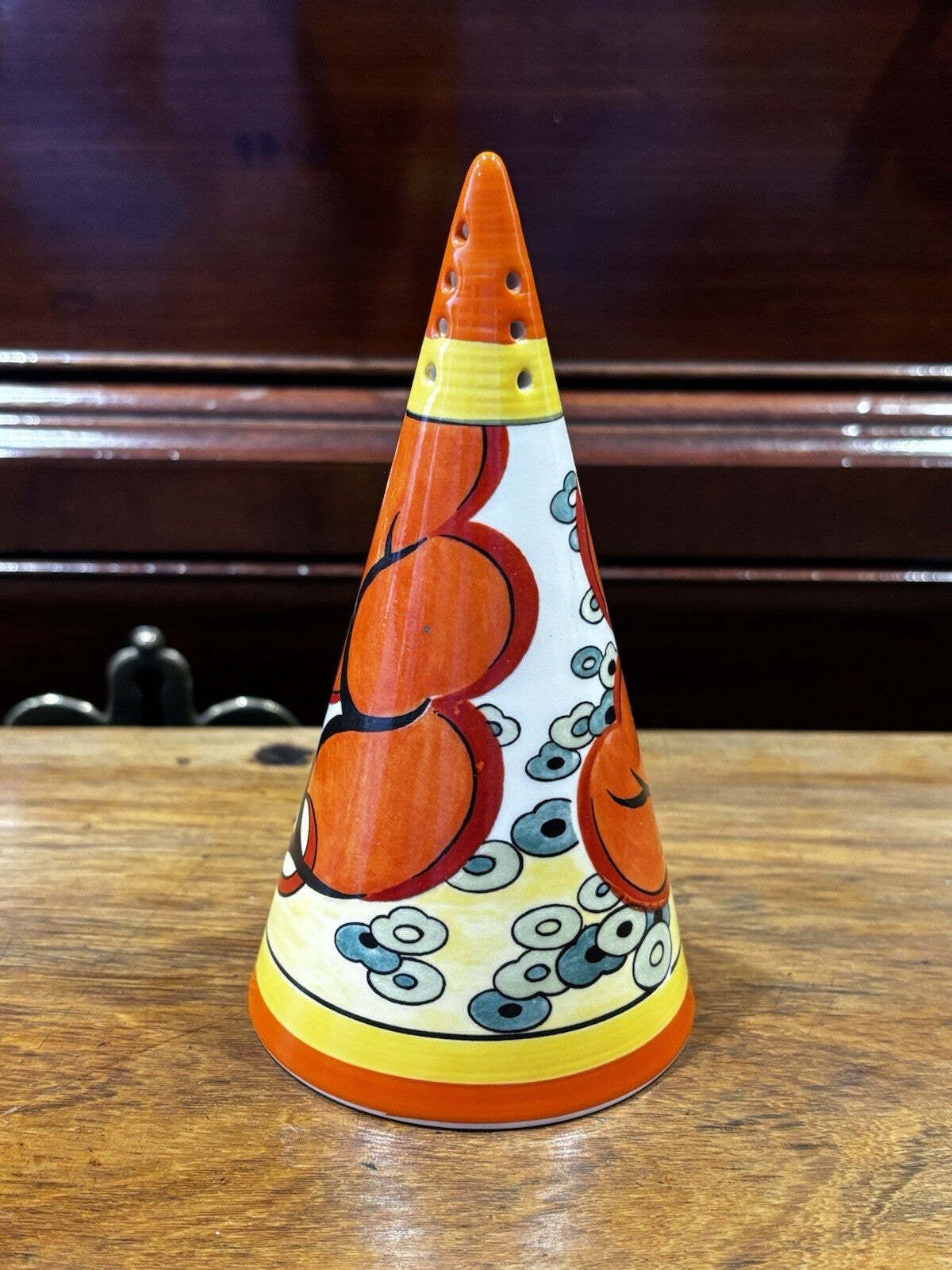 Clarice Cliff Design Conical Sugar Shaker. In Box With Certification photo furniture