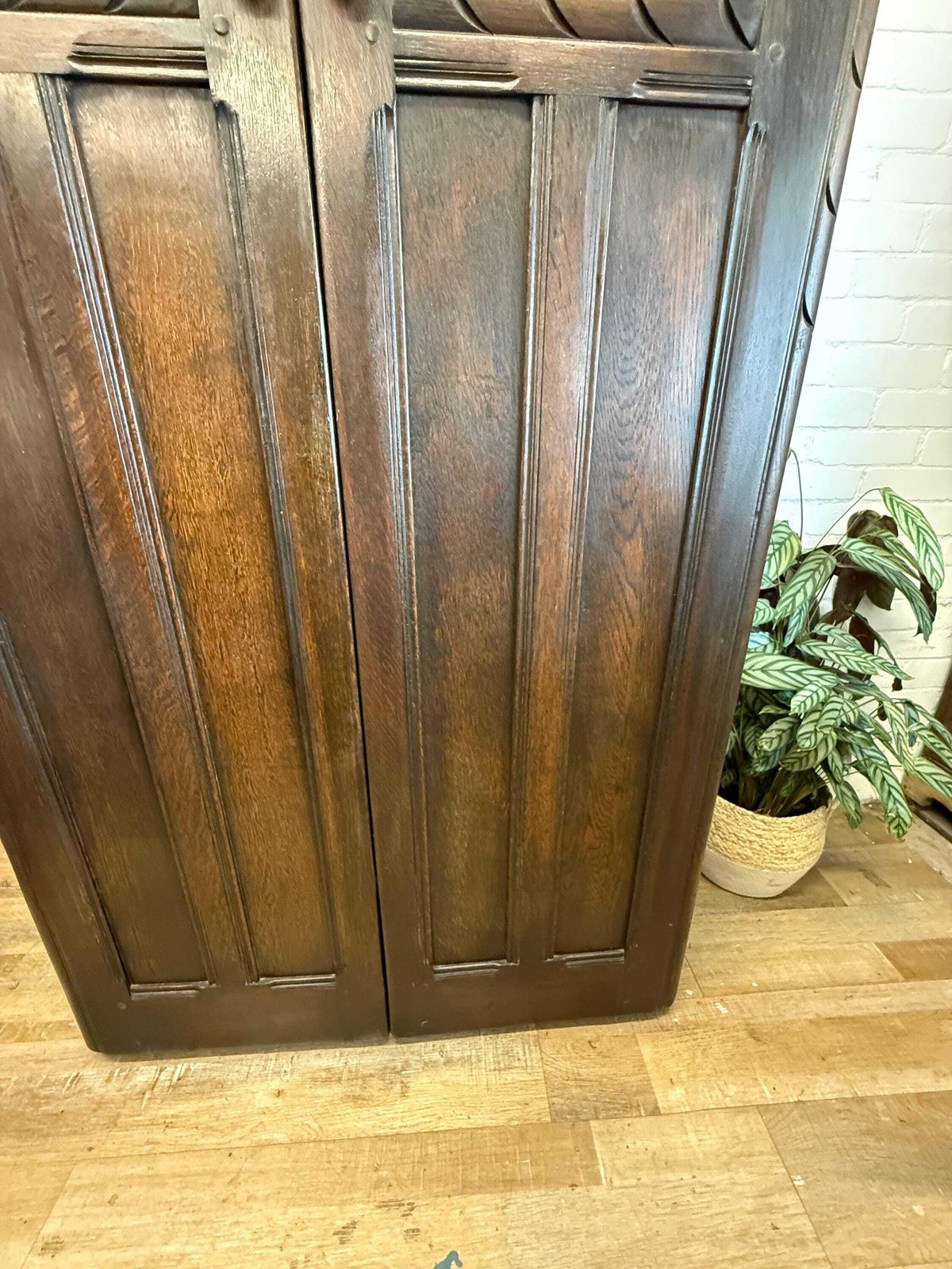 photo buy Early Ercol Solid Oak Wardrobe | C.1951–1957