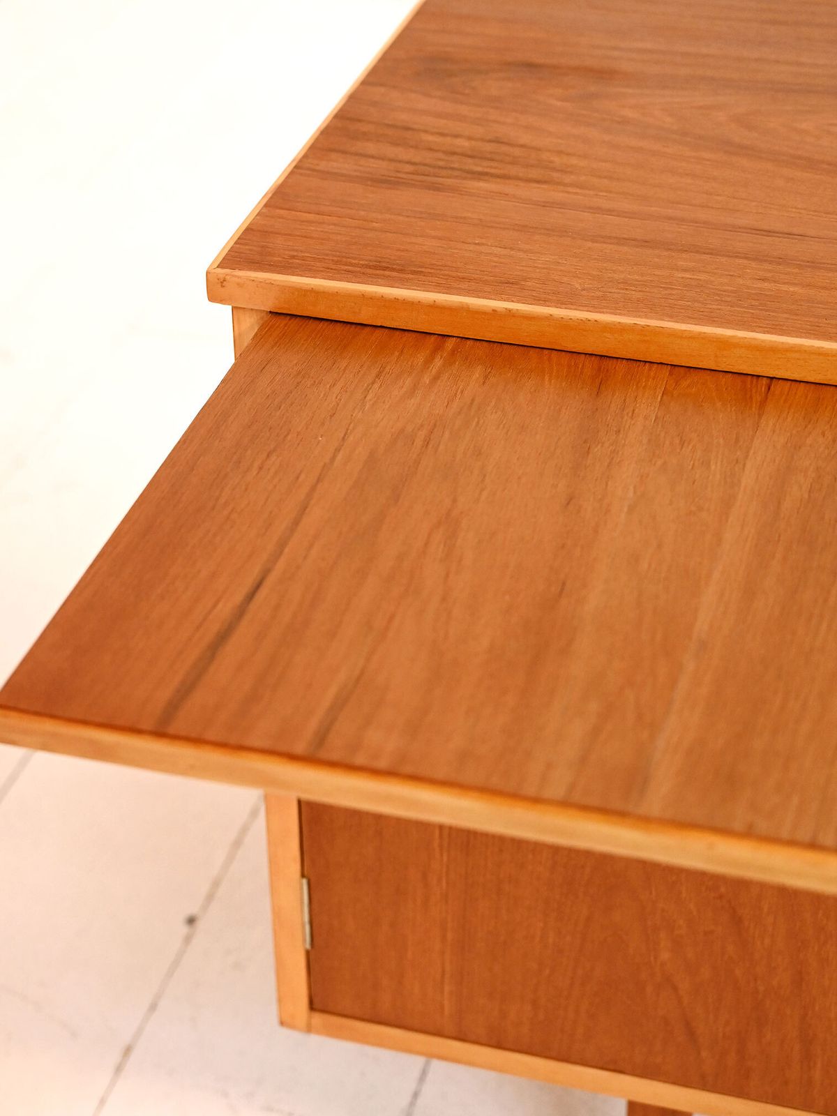 1960s Scandinavian Teak Sideboard With Pull Out Top photo vintage