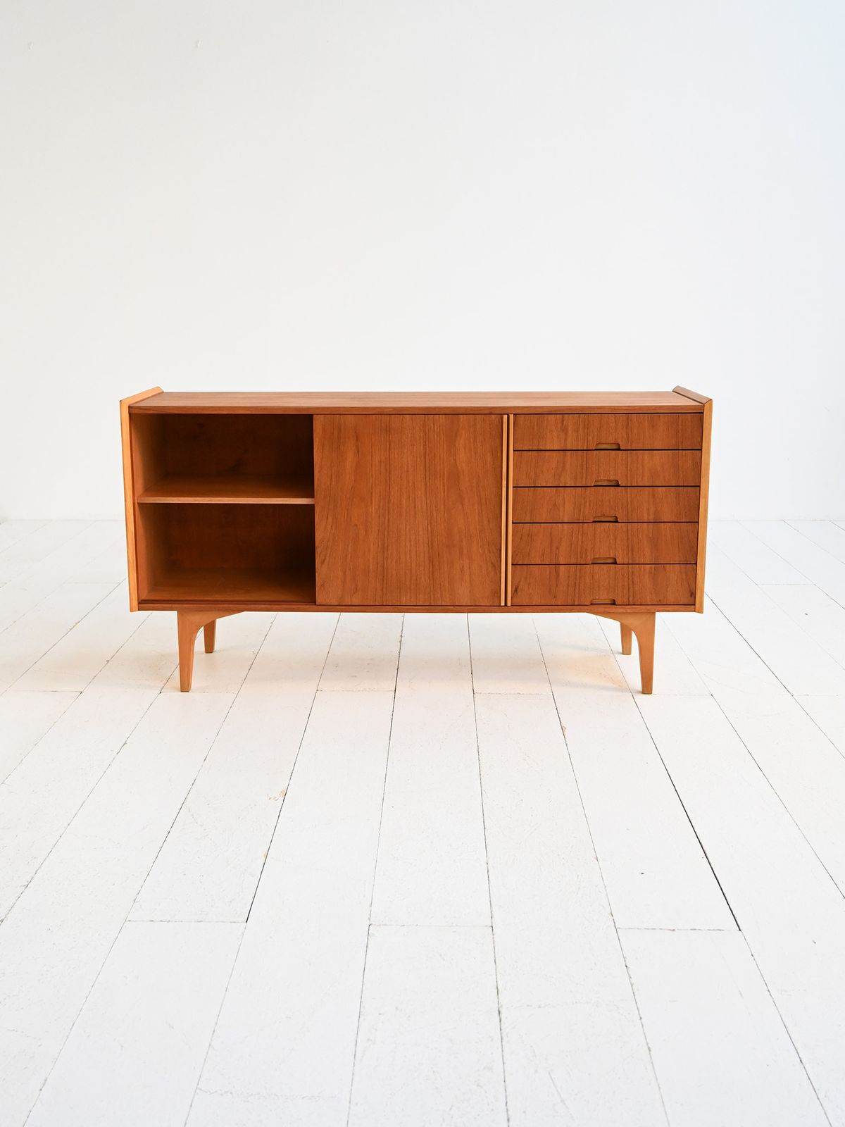 1960s Scandinavian Teak And Pine Sideboard photo for sale