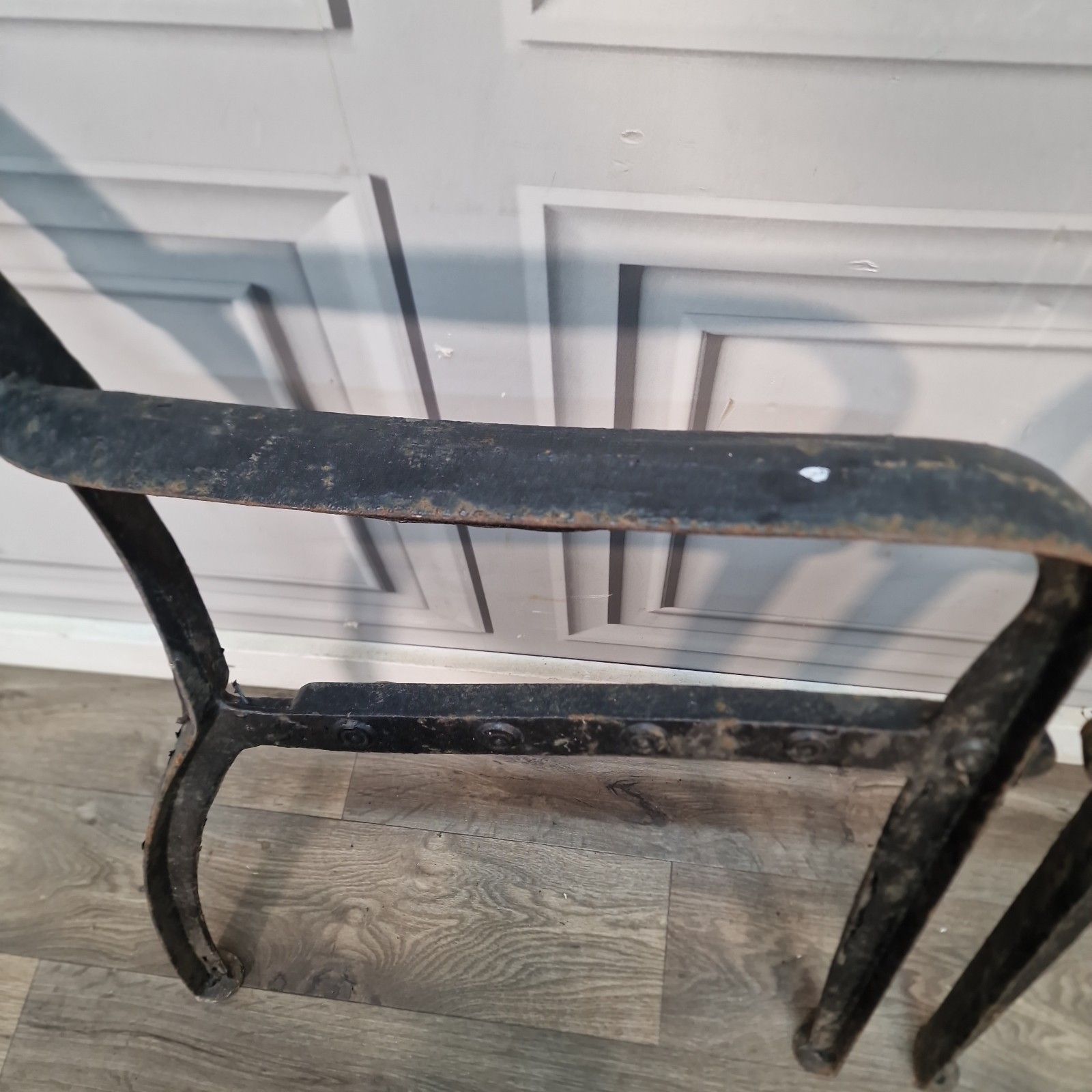 Garden Furniture Pair Antique Cast Iron Bench Ends Victorian Garden Bench Supports photo