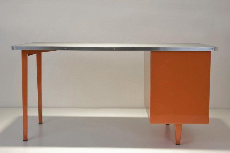 photo for sale Sheet Steel Desk From Gispen, Netherlands, 1955