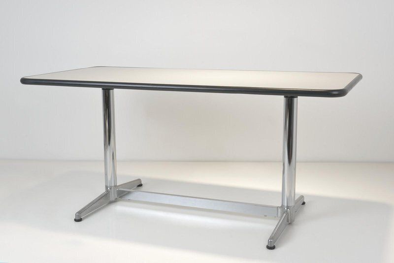 Worktable In Aluminium By Giancarlo Piretti For Mobilier International, France, 1970