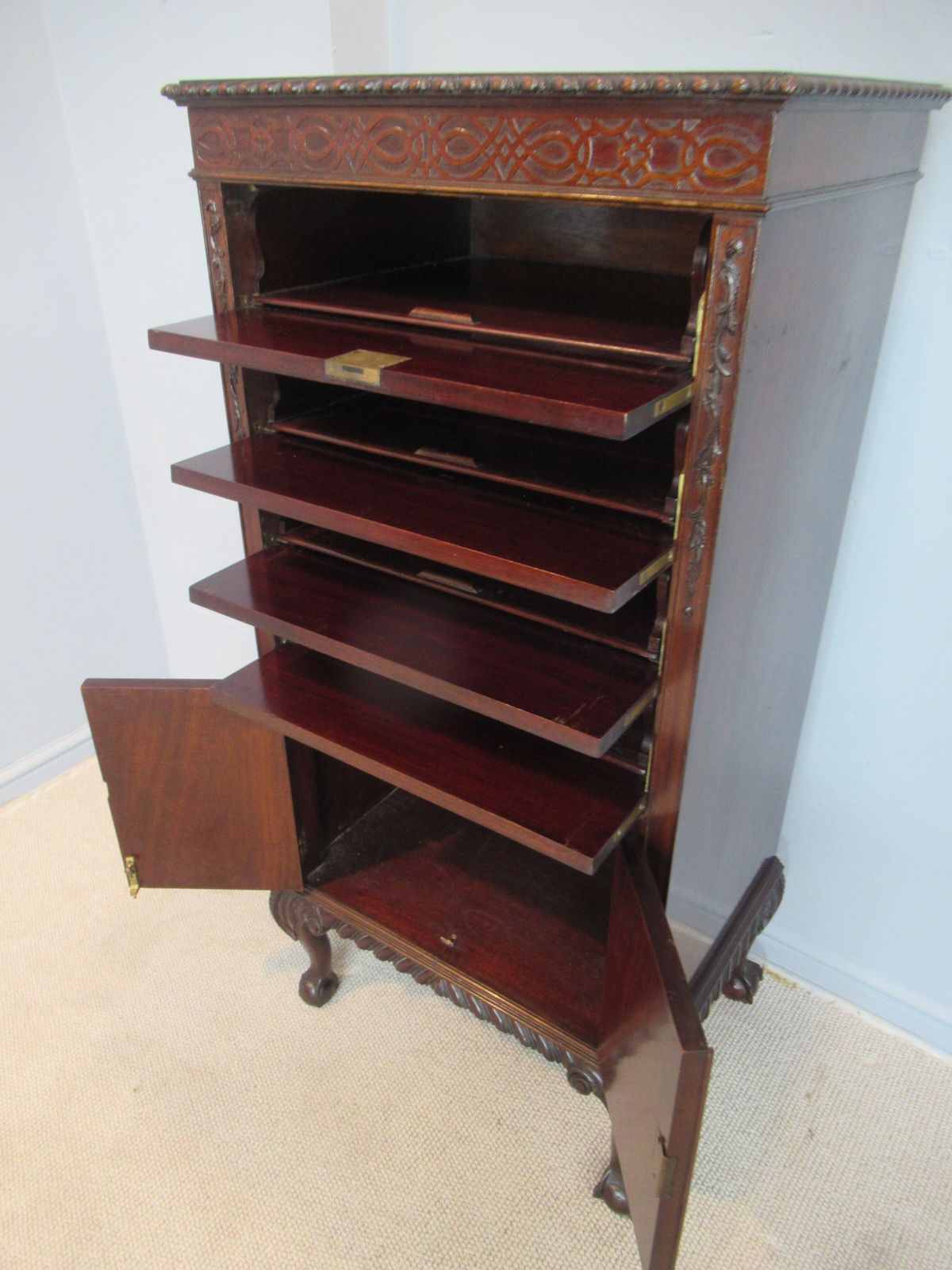 photo furniture A 1920s   Mahogany  Music Or File Cabinet