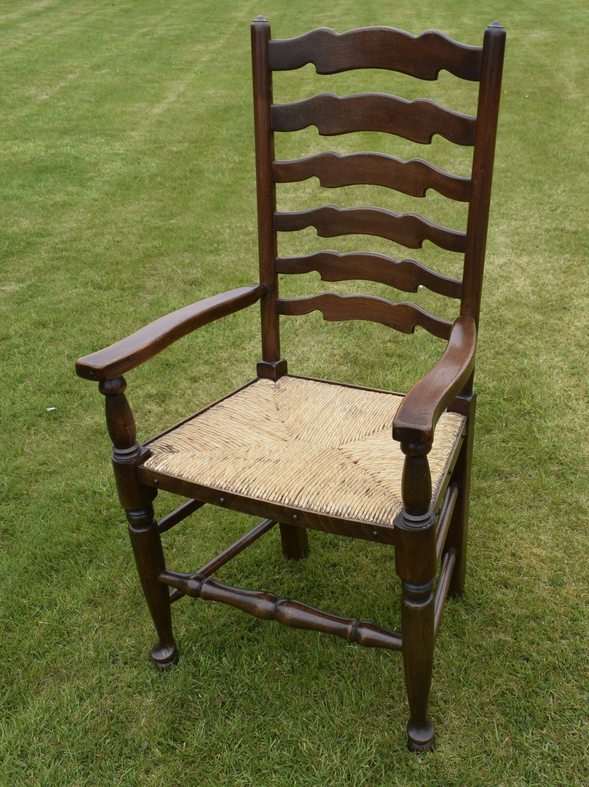 Pair Of Ladder Back Armchairs, 1900s photo 445.0