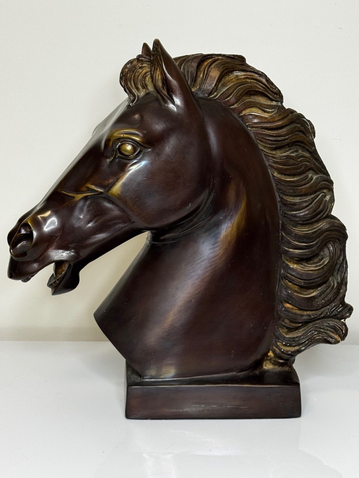 photo furniture Mid-Century Italiaans bronzen paardenhoofd ca. 1950 naar Raffaello Romanelli