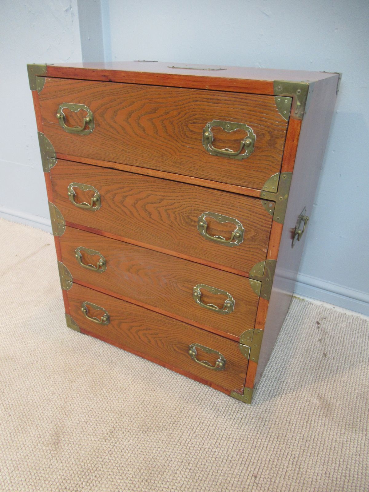 A     Small  Brass Mounted Chest Of Drawers