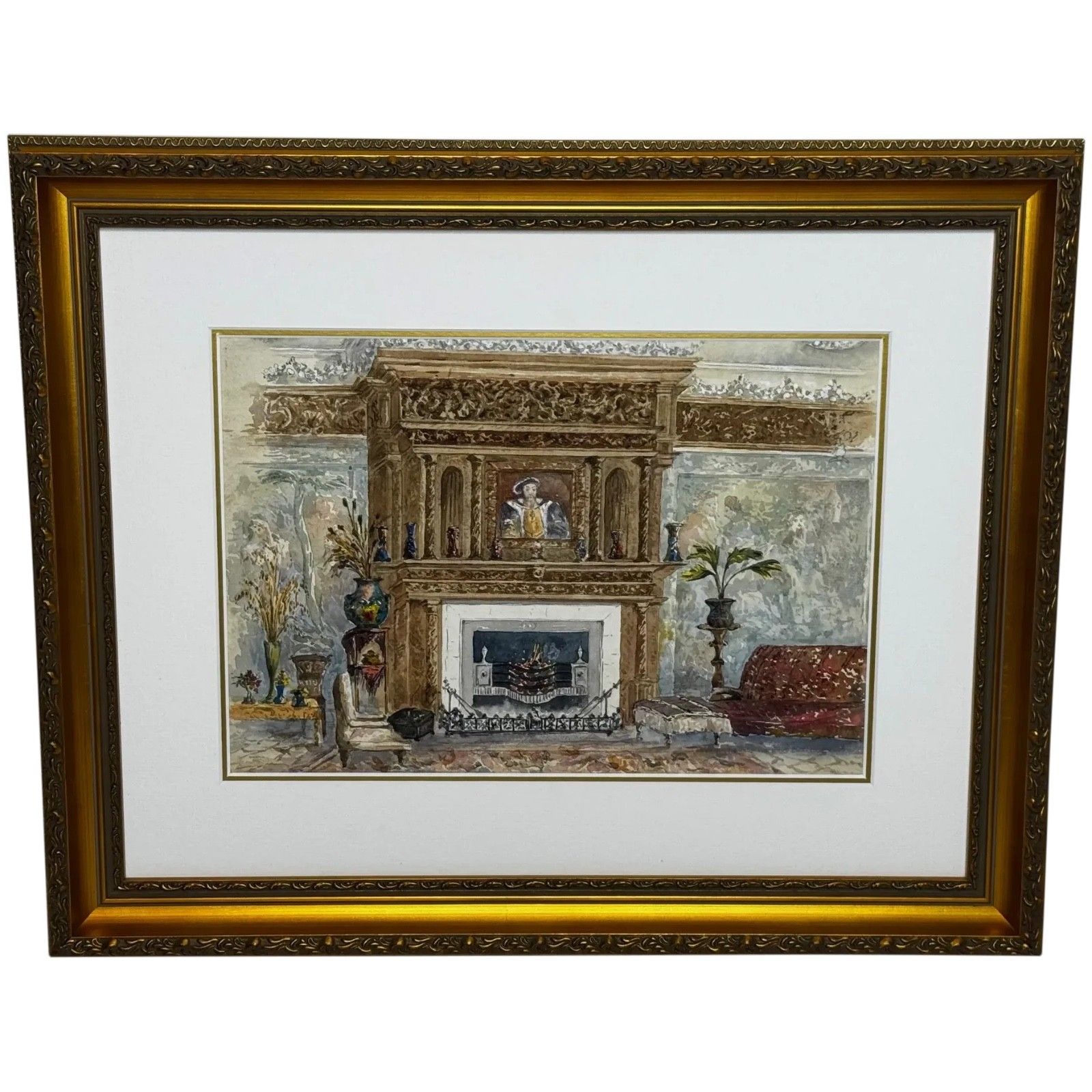 The Chimneypiece Long Gallery, Westwood House, Westwood Park, Worcestershire