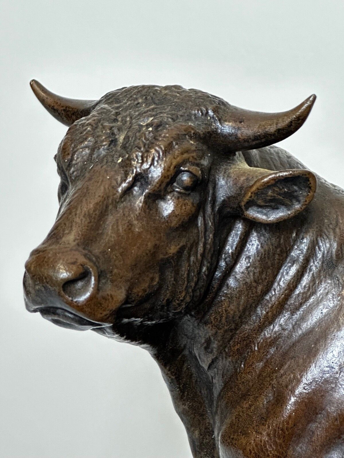 19th Century Sculpture French Bronze Standing Prized Bull By Isidore Jules Bonheur photo buy