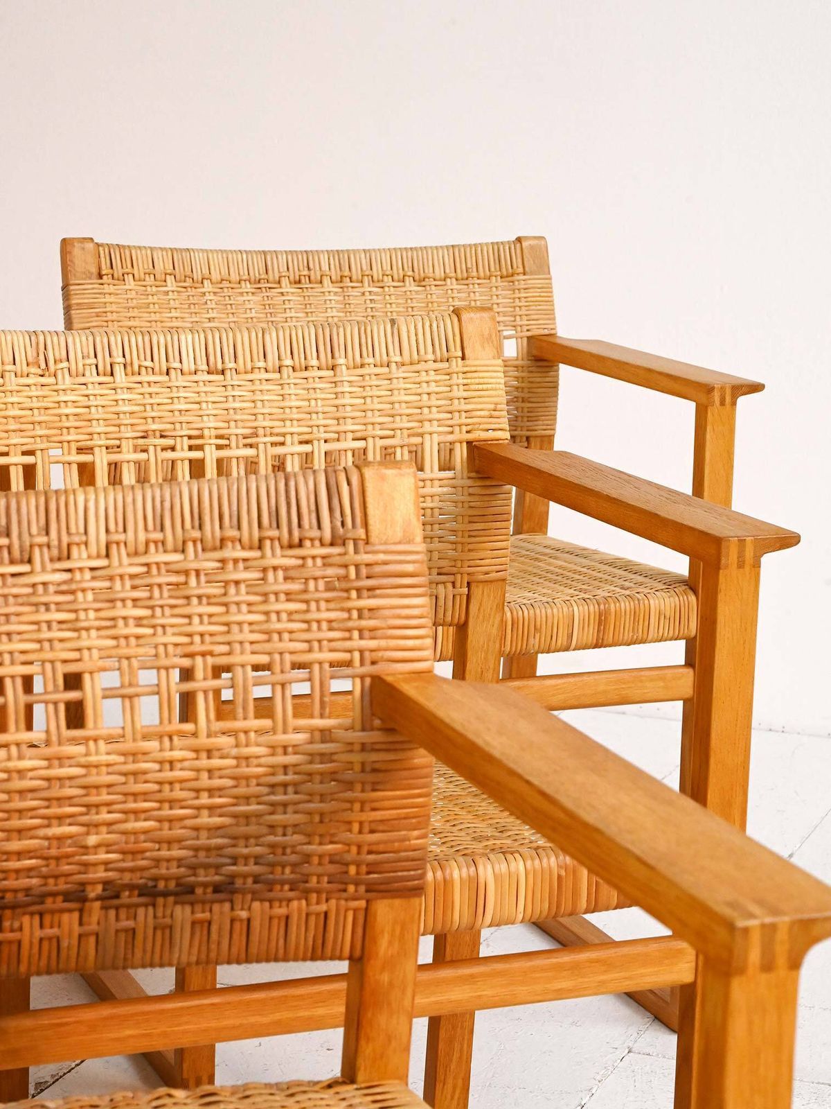 "Bm62" stoelen van Børge Mogensen Lauritsen, ca. jaren 1950 photo Meubels
