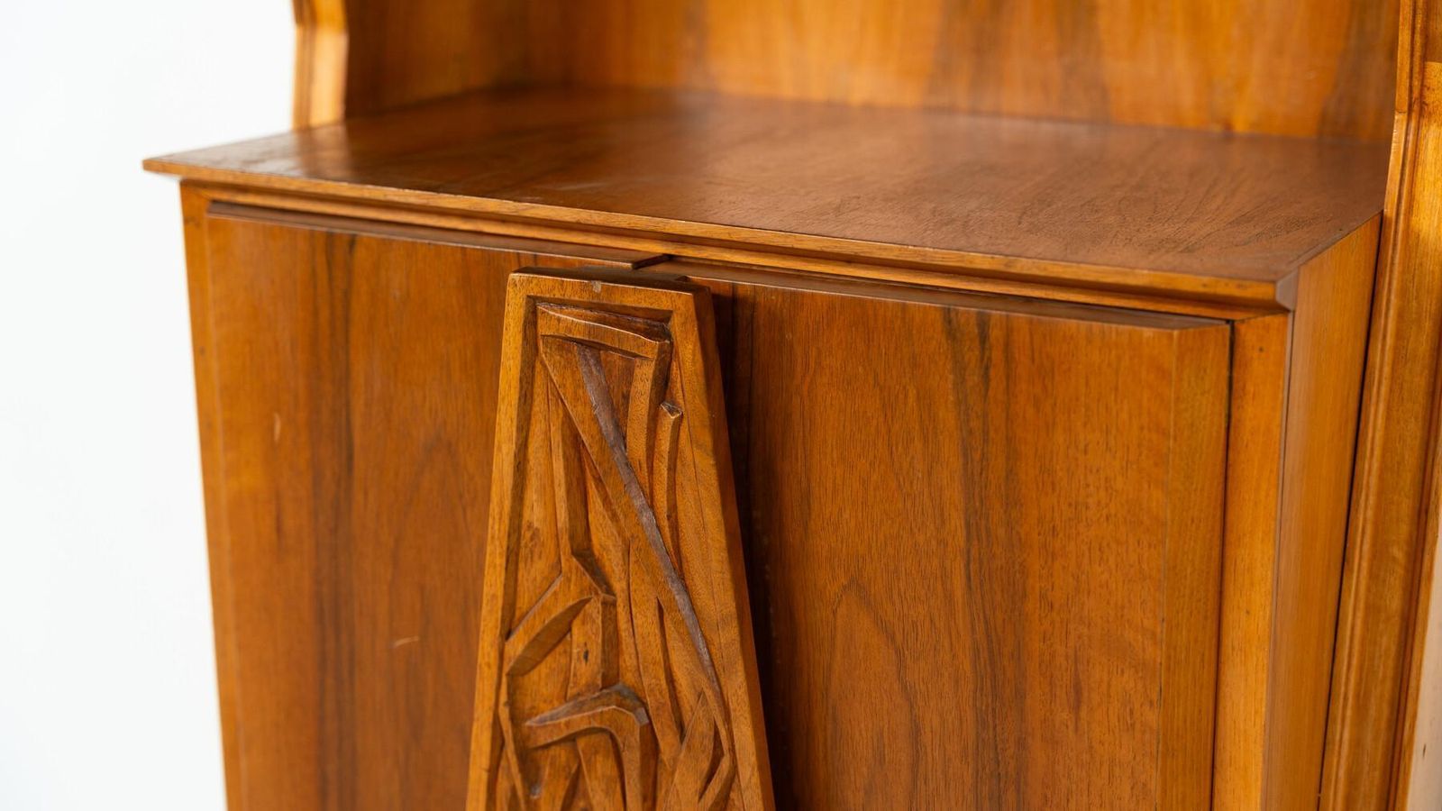 Mid Century Pair Of Italian Wall Units, Walnut, 1970s photo 6020.0