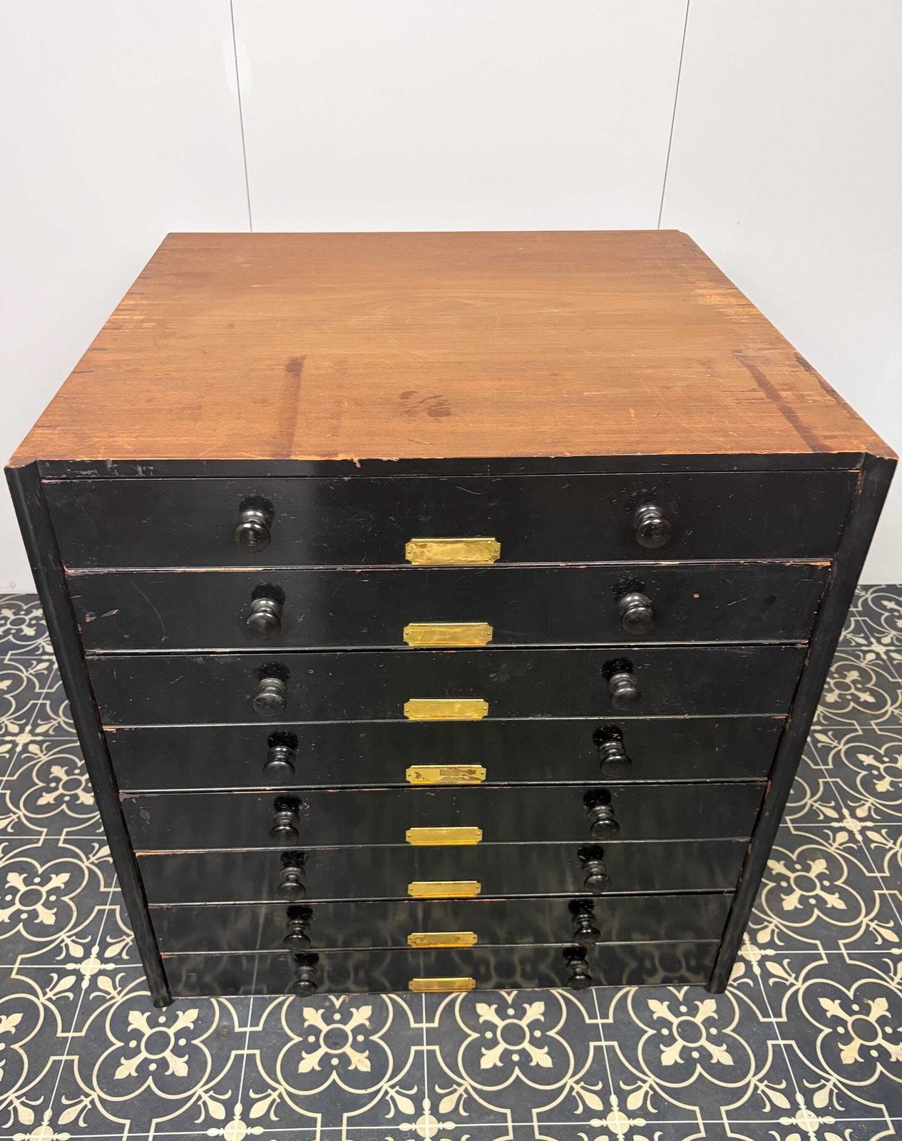 Antique Victorian Museum Specimen Collector Cabinet photo vinterior