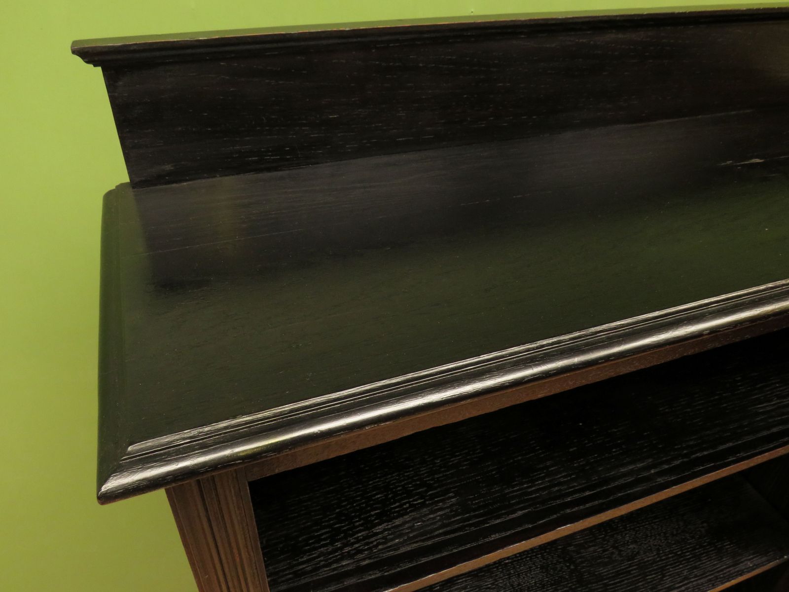 Ebonised Oak Book Shelves, Early 20th Century photo Furniture