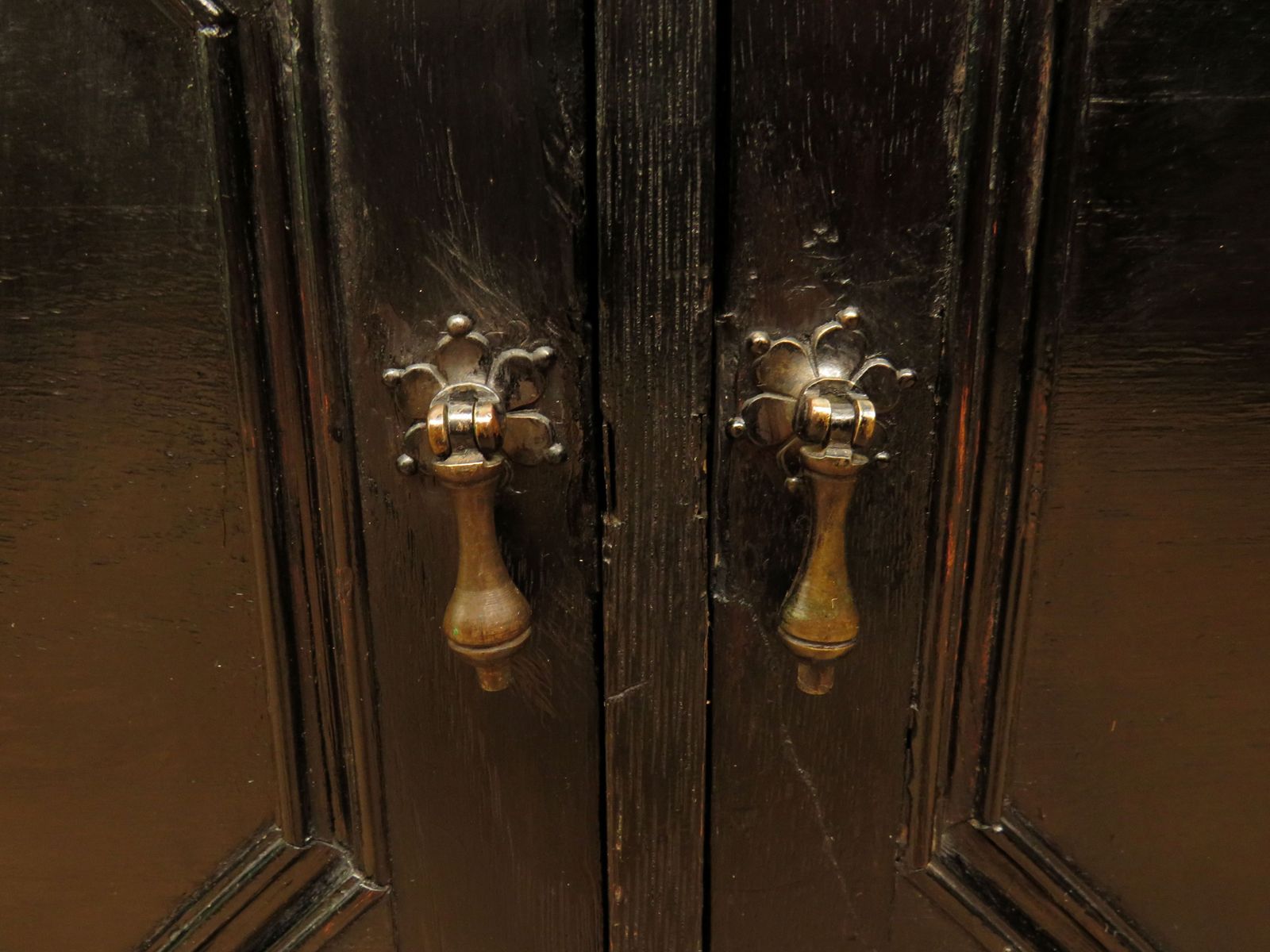 Ebonised Oak Book Shelves, Early 20th Century photo buy