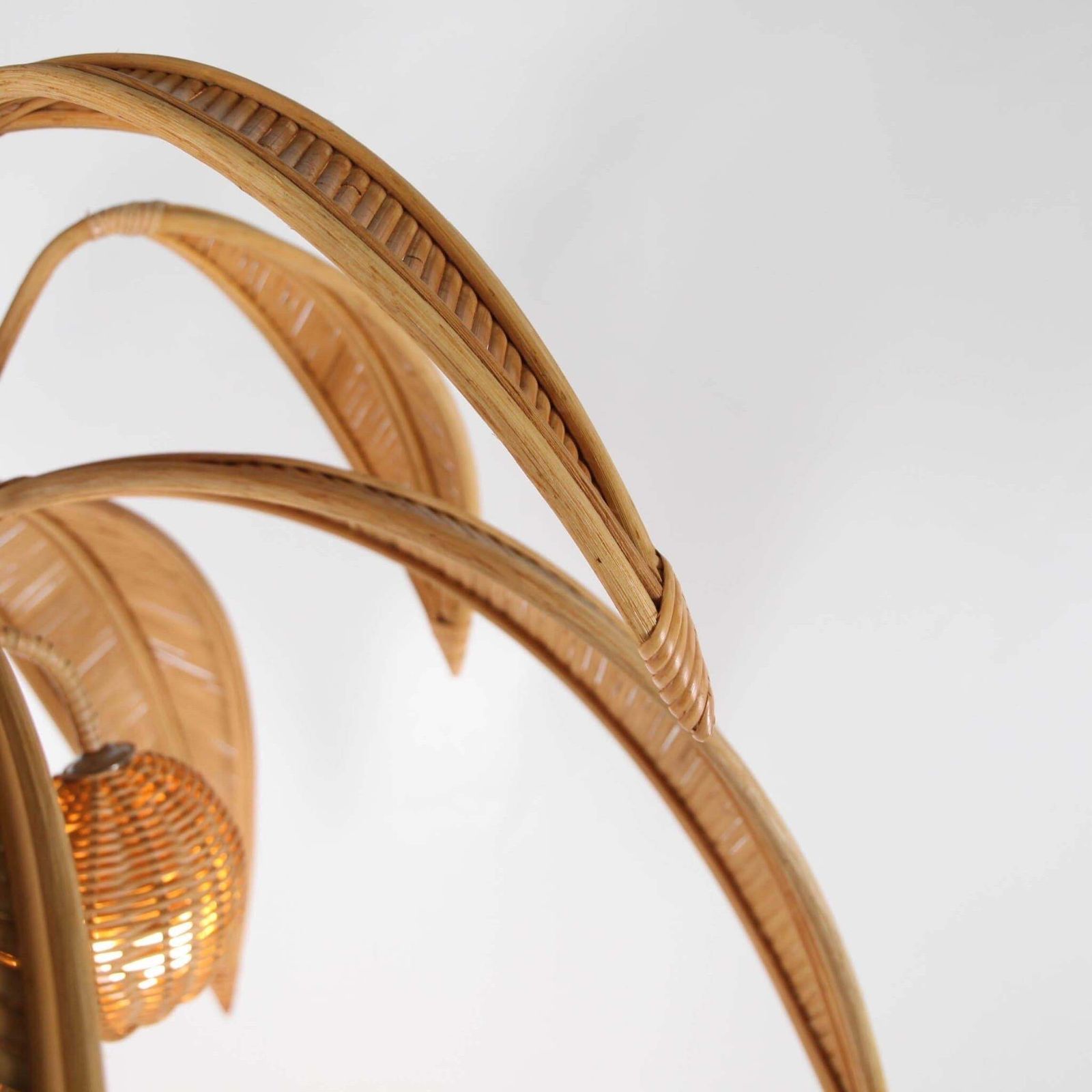 photo for sale Rattan "Palmtree/Coconut" Chandelier