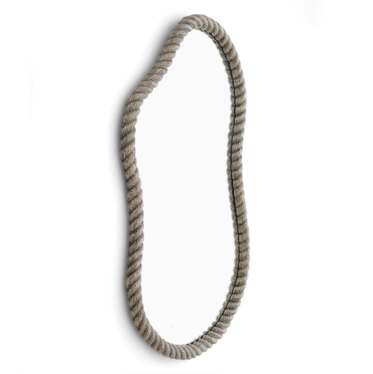 Wall Mirror In Metal With Antique Nickel Finish, Large Size, Contemporary Design photo 1464.0