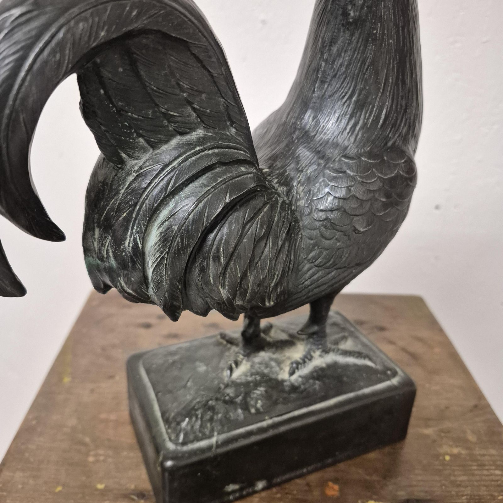 photo furniture Advertising Courage Ales Brewery Cast Bronze Metal Cockerel Figure