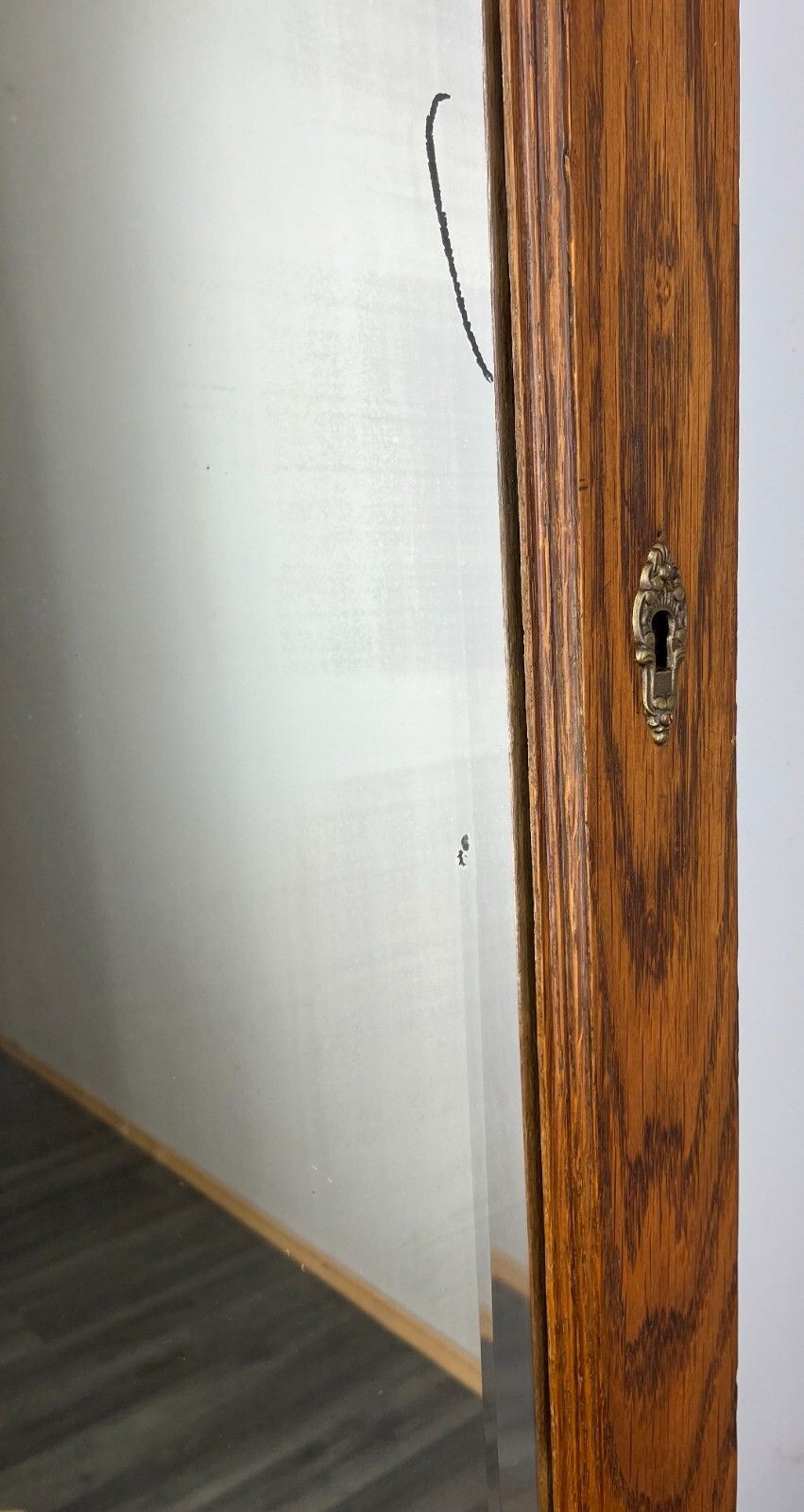 Mirror Antique French Style Oak Wall Mirror Decorative Frame Lot 3118 photo 99.0